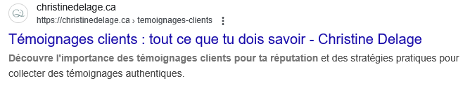 Métadonnées Métadonnées
